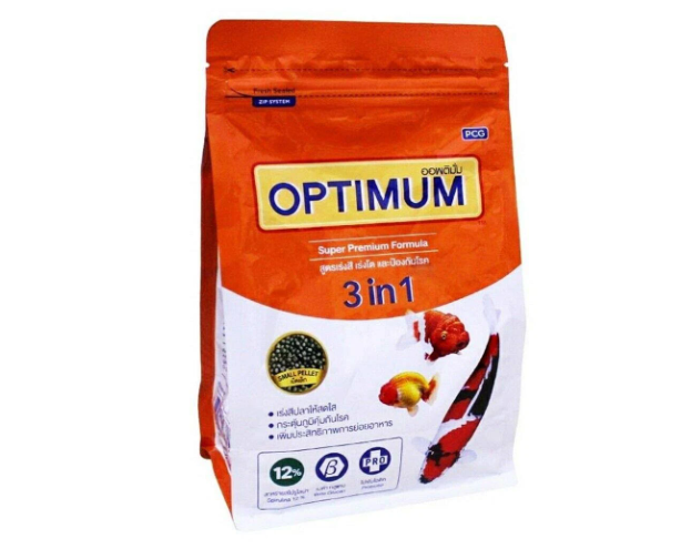 OPTIMUM SUPER PREMIUM 3 IN 1 FISH FOOD 400 GM (12%)