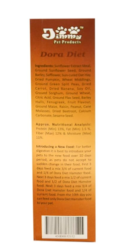 Jimmy Pet Products Dora Diet Food for Hamster (400gm)
