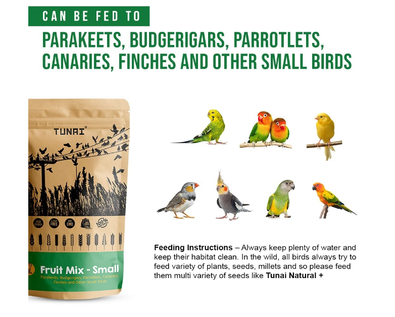 Fruit Mix -Small 400gm (Love Birds 1.2mm)