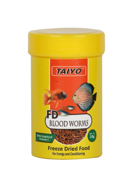 01-8018 Taiyo Blood Worms 10gm Cont