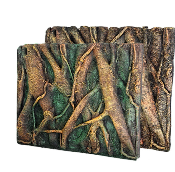 3D BACKROUND Rock / Wood Aquarium Background
