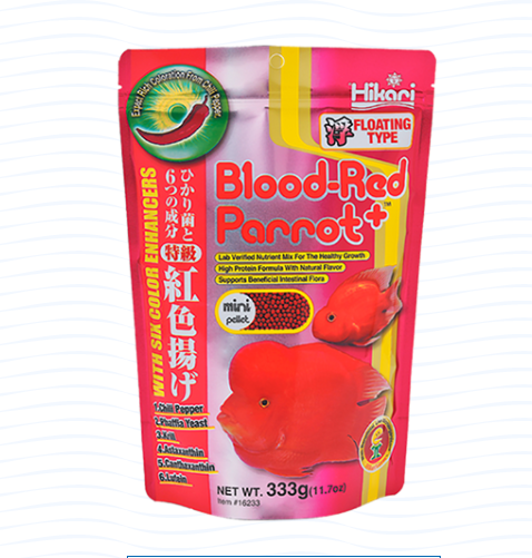 Hikari Blood Red Parrot+ Floating Medium 333 gms