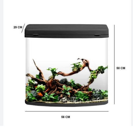 RS580A AQUARIUM BLUE/PINK/BLACK (SIZE 58X28X49 CM)