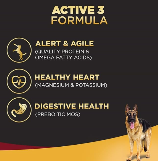 Pedigree Pro Adult Large Breed, Dry Dog Food (18 Months Onwards), 10 Kg Pack, Chicken