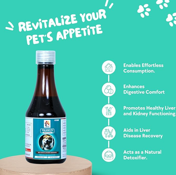 PAAWS pawliv Tonic for Dogs & Cats Appetite Booster - 200ml
