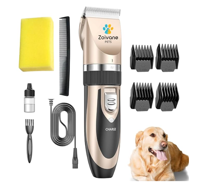 ZOIVANE Dog Trimmer | Dog Trimmer for Labrador, Shih Tzu, German Shepherd, and Golden Retriever, Pet Grooming Kit, Trimmer for Dog Hair Cutting, Pet trimmer for Dogs and Cats - Pack of 01