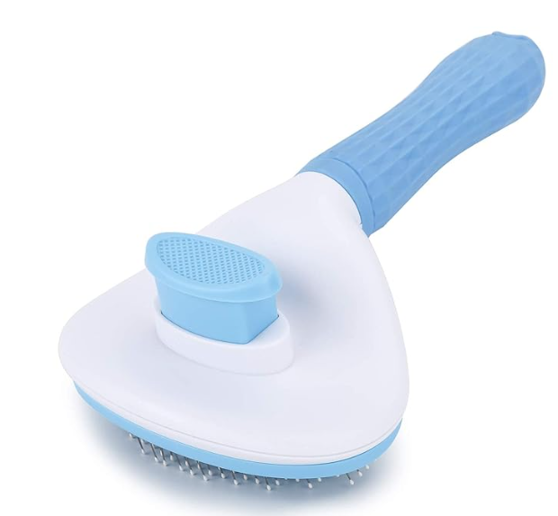 ZOIVANE Dog Comb, Flea Comb for Dog, Labrador, Shih Tzu, Golden Retriever, German Shepherd, & Dog Grooming Comb Brush, Dog Hair Brush, Self Cleaning Dog & Cat Comb, Pet Hair Comb - Any Color - Pack of 1