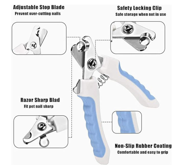 Foodie Puppies Professional Animal Nail Cutter Clipper Trimmer Filer - (Nail Clipper - Large) for Small, Medium, and Large Dogs, Puppies, Cats, and Kittens Claw Grooming Tool Set