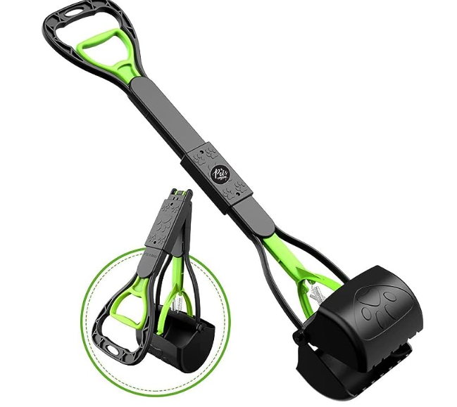 The Pets Company Folding Dog Poop Scooper, Pet Waste Potty Picker, Large, 24 Inches, Color May Vary