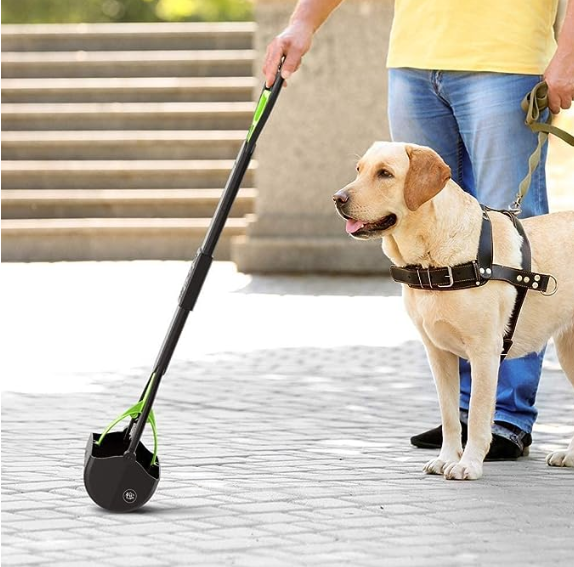The Pets Company Folding Dog Poop Scooper, Pet Waste Potty Picker, Large, 24 Inches, Color May Vary