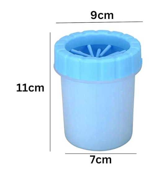 Foodie Puppies Foot Washing Cup, Pet Paw Cleaner Portable Dog Paw Washer with Soft Silicone Bristles for Quickly Cleaning Pets Muddy Feet - Color May Vary (Paw Cleaner - Small)