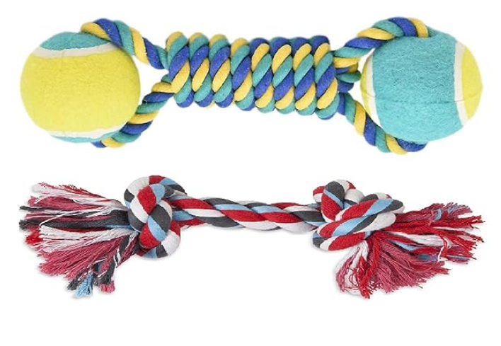 Agirav Tail Dog Toys + Dog Chew Toys + Rope Toys + Dog Toys for Small to Medium Dog + Tug Toy + Dog Toy Pack of 7