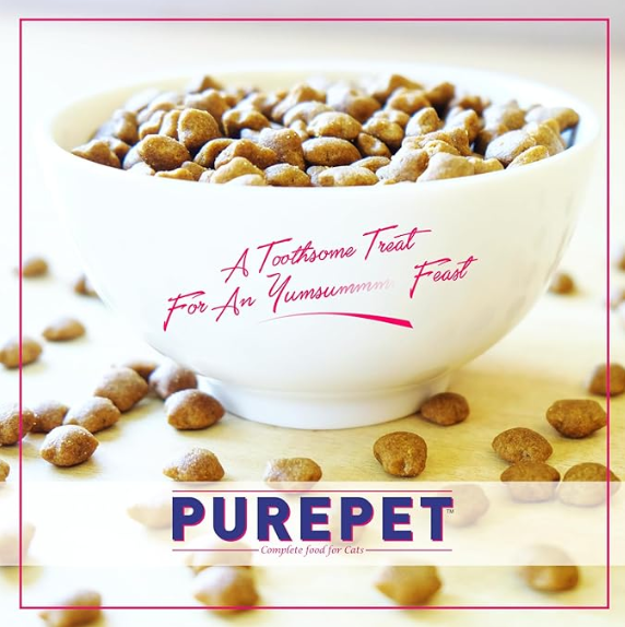 Purepet Dry Cat Adult Food Tuna and Salmon Flavour, 6 kg Pack