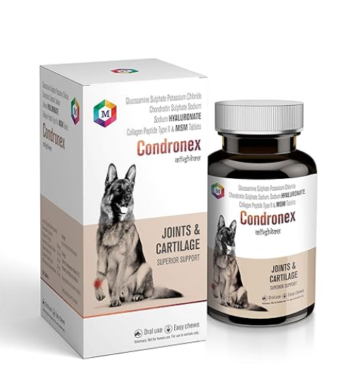 Medfly Healthcare Condronex Joint and Cartilage Supplement for Dogs and Cats (Pack of 30 Tablets)
