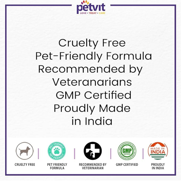 Petvit Omega Rich Skin & Coat Sardine Oil - Natural Skin Care Supplement | Dogs & Cats (All ages)- 200ml