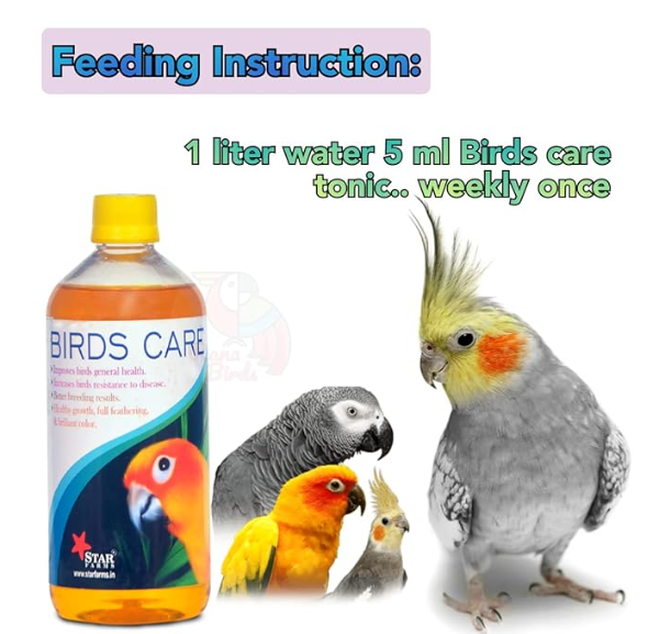 STAR FARMS Birds Care Birds Health Supplements for Improve Bird General Health Supplements - (500 ml) / Healthy Growth, Full Feathering & Brilliant Color