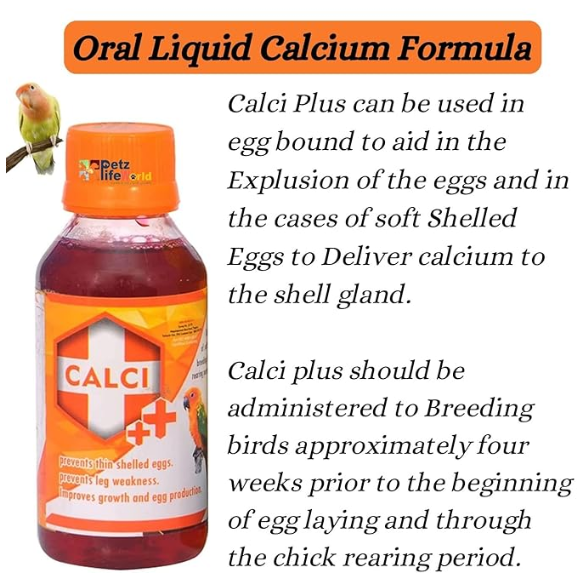Bird Care 5 in 1 Combo for All Your Pet Birds (Birds Care, 60ML + Birds Care Herbal Plus, 60ML + Calci Plus, 30ML + Bird Booster, 50G + Breed Plus, 50G)