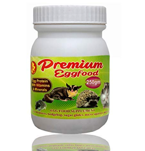 Pet Care International (PCI) Egg Food for Hamster, Sugar Glider, Hedgehog, Mice, Micro Squirrel to Provide Essential Vitamins, Minerals and Nutrients for Healthy PetCare (250grm)