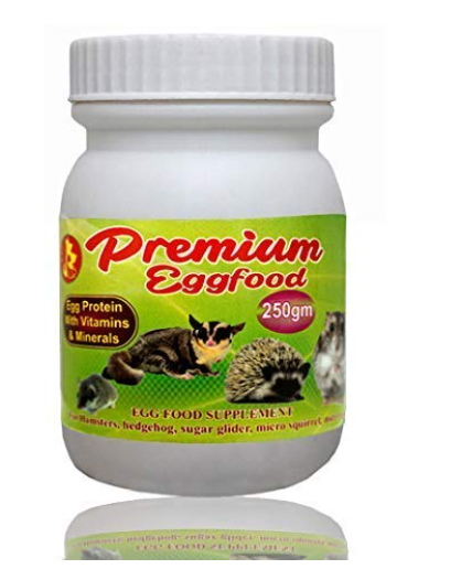 Pet Care International (PCI) Egg Food for Hamster, Sugar Glider, Hedgehog, Mice, Micro Squirrel to Provide Essential Vitamins, Minerals and Nutrients for Healthy PetCare (Pack of 2) (250grm x 2)