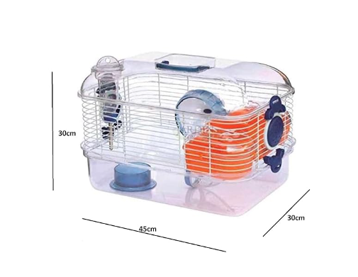 Beak Bites Cage for Hamsters/Mice/Gerbils/Rodents with Bottle,Food Cup and Exercise Wheel