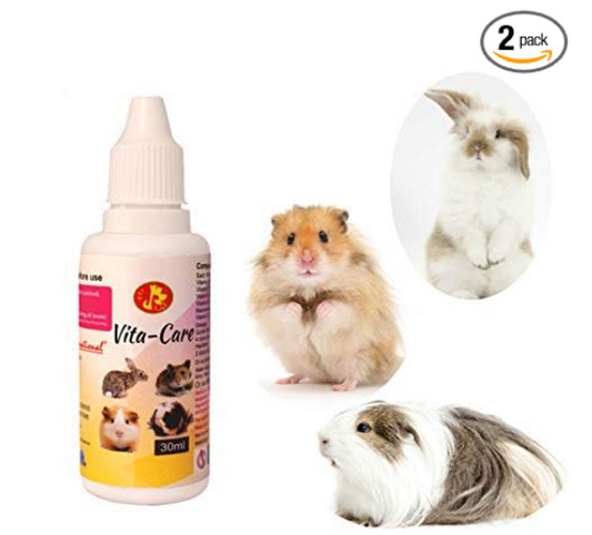 Pet Care International (PCI) Vita-Care Drop to Provide Essential Vitamin and Minerals for Healthy Hamster, Rabbit, Guinea Pig, Hedgehog, Sugar Glider etc Healthcare (Pack of 2) (30ml)