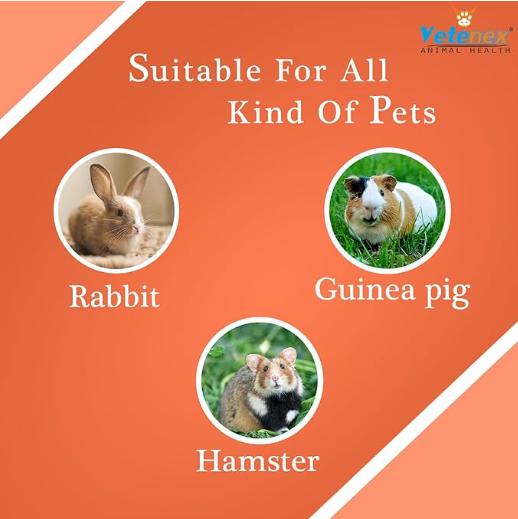 VETENEX Rabbit Cal - Calcium Tonic Supplement for Rabbit, Guinea Pig & Hamsters - 500 ML