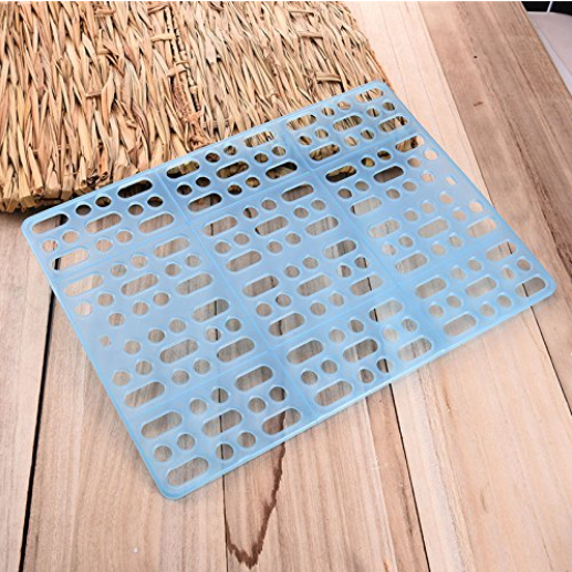 Comfortable Cage Floor Mat for Healthier Paw of Rabbit/Guinea Pig/Ferret/Cat/Kitten/Chinchilla (1 Piece)