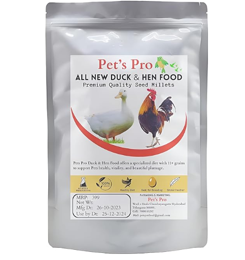 ets Pro Food for Hen Duck Chicks Teetar Batair Feed 1Kg Teetar Batair Premium Bird Food Grower Baby Chicken, Chicks, Pellet Feed (Hen, Duck, BATER, EMU & Other)