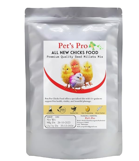 Food for Chicks 500g | Hen Food | Premium Quality Feed for Chicks and Hen | Specially formulated to Meet The Nutritional of Growing Chicks.& Hens (500gm)