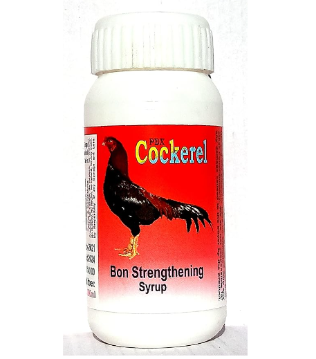 COCKEREL Bon Strengthening Syrup || Aseel Murga || Fighter Rooste || Hen || Cock || Pet Products Bird Products by PDX Bird Care Centre (100.ML)