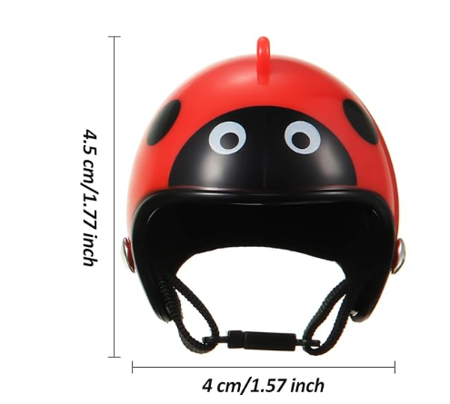 8 Pieces Chicken Helmet Pet Safety Helmet Funny Parrot Helmet Chicken Bird Hat Headwear Small Pet Hard Hat Pet Helmet Costumes Accessories for Chicken Hens Bird Parakeet Cockatiels