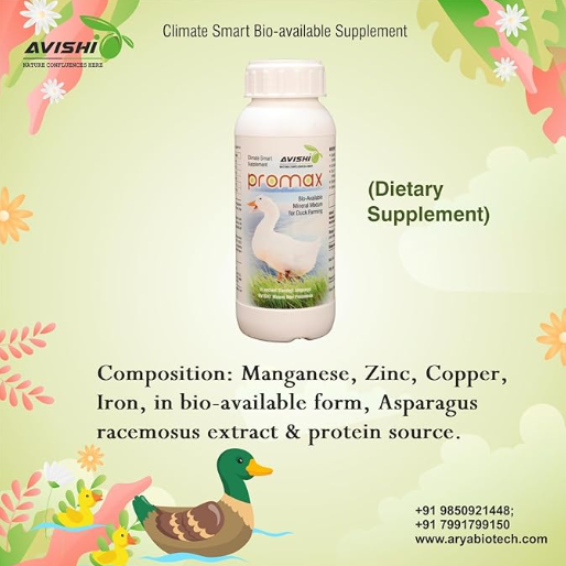 Avishi Promax for Ducks (500 ml) Health Supplement for Weight Gain, Better Quality Eggs with Protein and Asparagus for Duck Bird