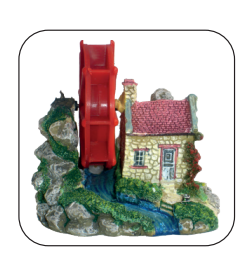 House With Wheel BA-186 (9.5x7x9)
