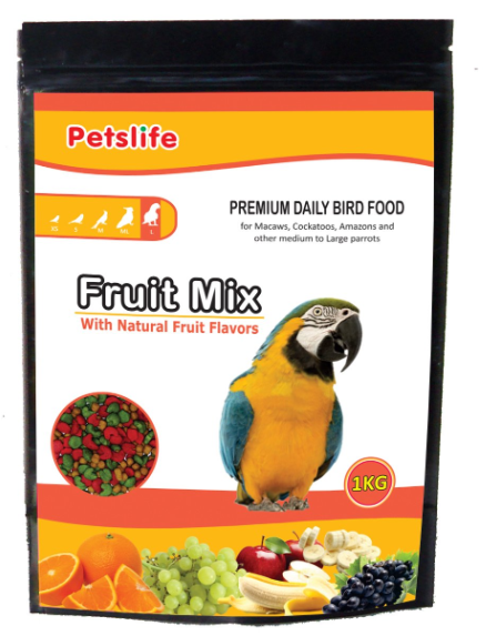Fruit Mix -Small 1kg (Love Birds 1.2mm)
