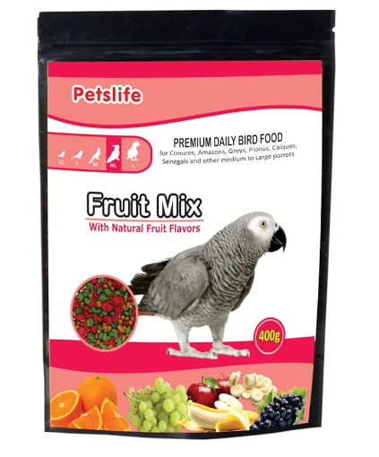 Fruit Mix - Medium Large 400gm (Grey Parrot )
