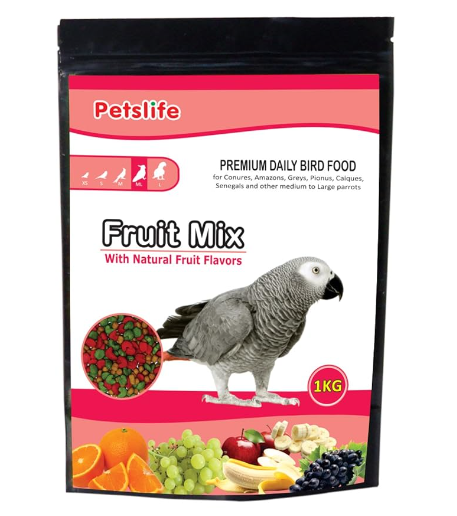 Fruit Mix - Large 1kg ( Macaw )