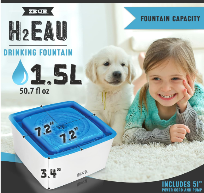 96411 ZEUS MINI DRINKING FOUNTAIN 1.5L