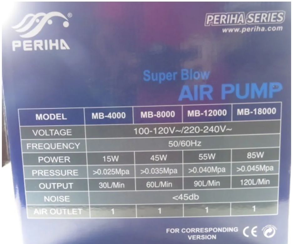 MB-18000 AIR PUMP