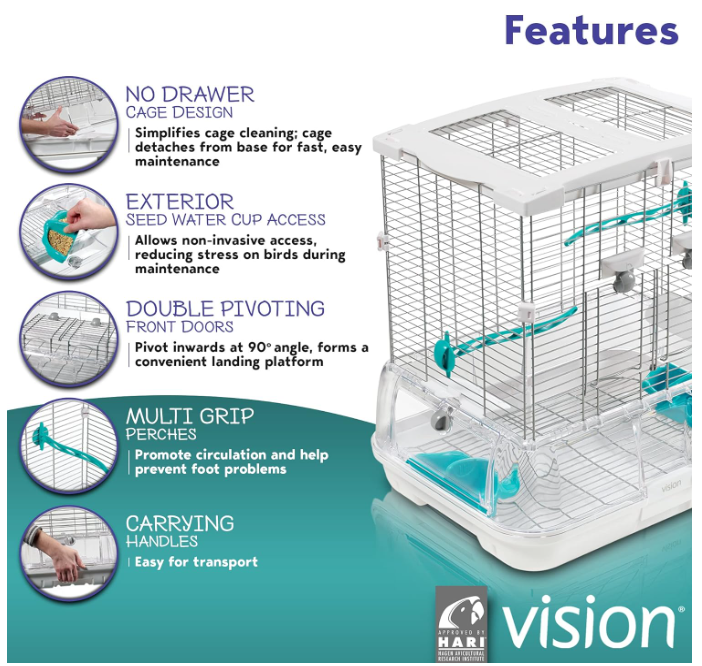 VISION MODEL S01 KD SMALL BIRD CAGE