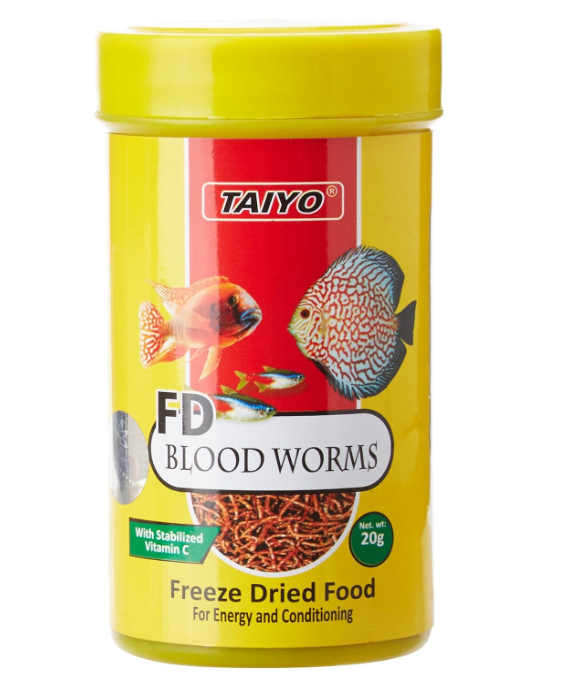 01-8018 Taiyo Blood Worms 20gm Cont