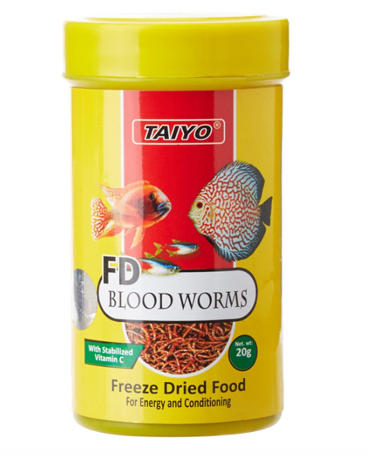 01-8018 Taiyo Blood Worms 20gm Cont