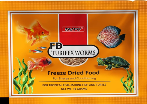 01-9987 Taiyo Tubifex Worms 10gm Pouch